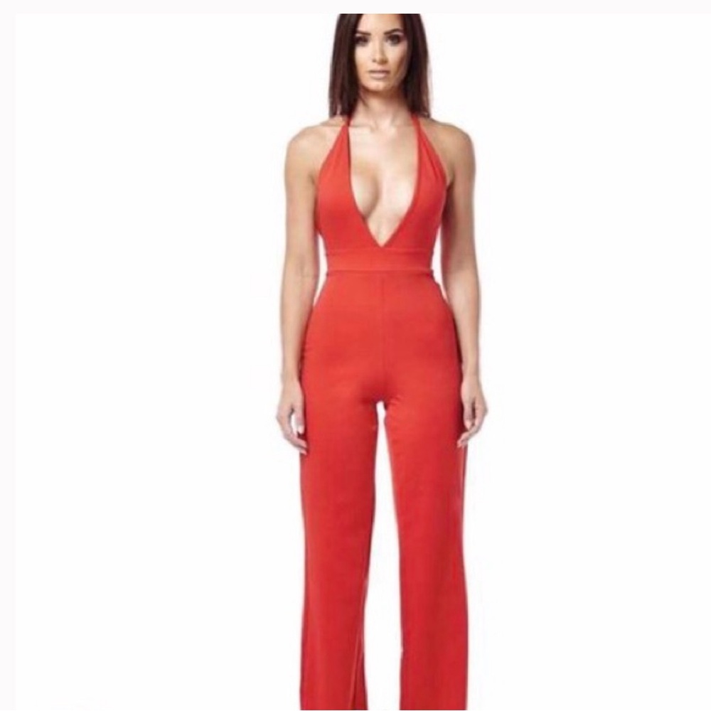 SLNGHR - Red Jumpsuit - Size L / US 8